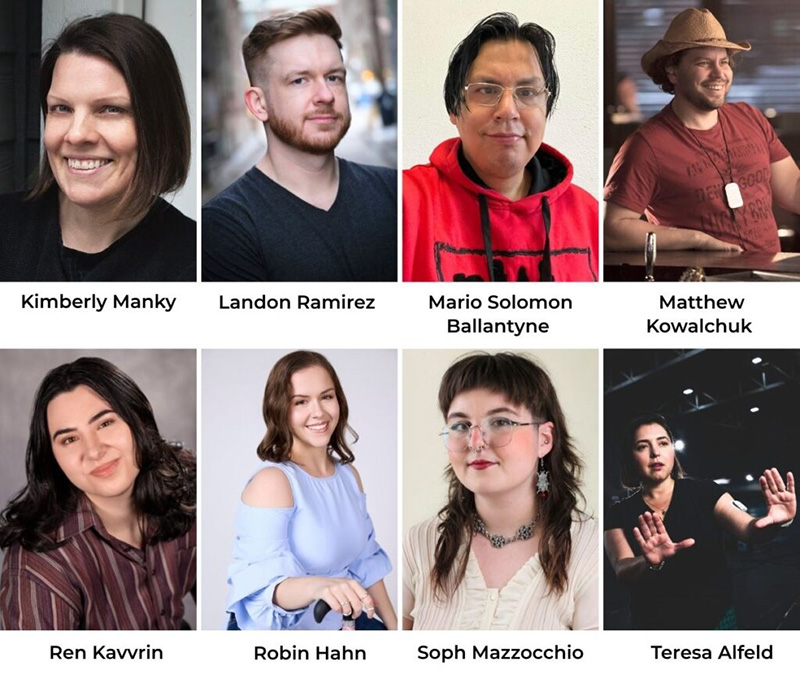 Collage of eight portraits of DSO delegates to VIFF 2025.